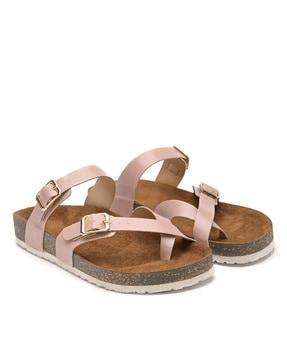 women slip-on regular fit flat sandals