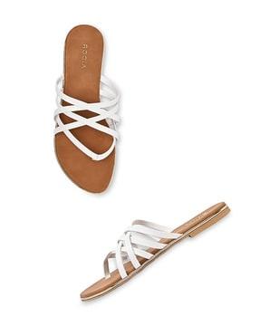 women slip-on regular fit flat sandals