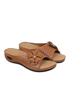 women slip-on regular fit sandals