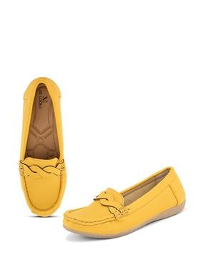 women slip-on round-toe loafers