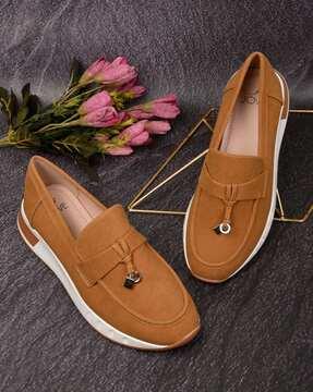 women slip-on round-toe loafers