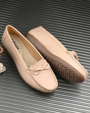 women slip-on round-toe loafers