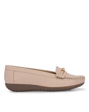 women slip-on round-toe loafers