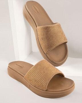 women slip-on round-toe sandals