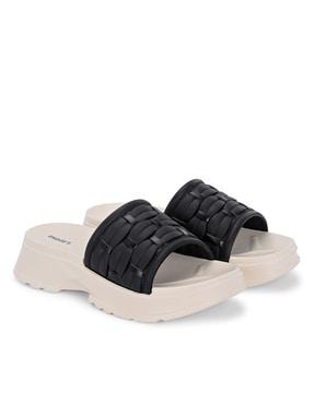 women slip-on round-toe slide