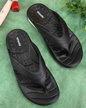 women slip-on t-strap sandals