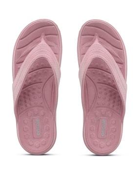 women slip-on t-strap sandals