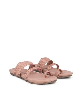 women slip-on toe-ring sandals