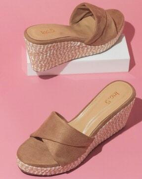 women slip-on wedges