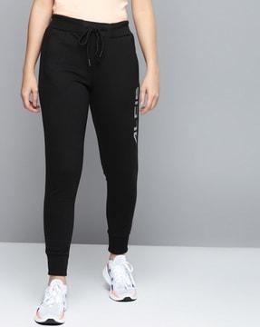 women solid  ankle-length joggers