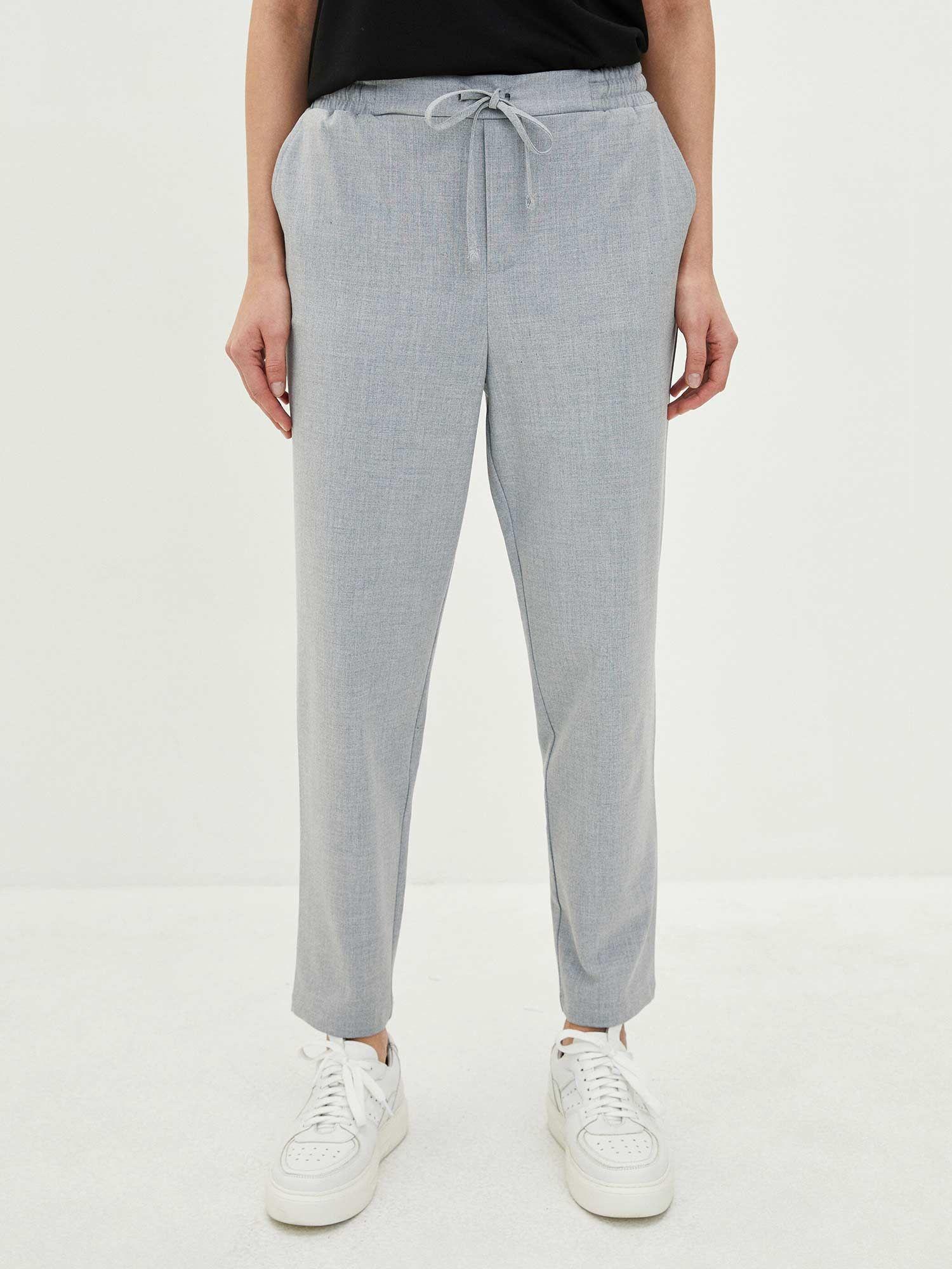 women solid grey trouser