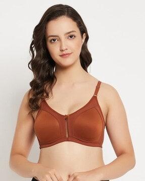 women solid non-padded full cup wirefree everyday bra