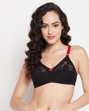 women solid non-padded full cup wirefree everyday bra