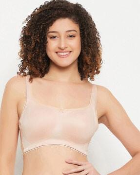 women solid non-padded full cup wirefree full figure bra