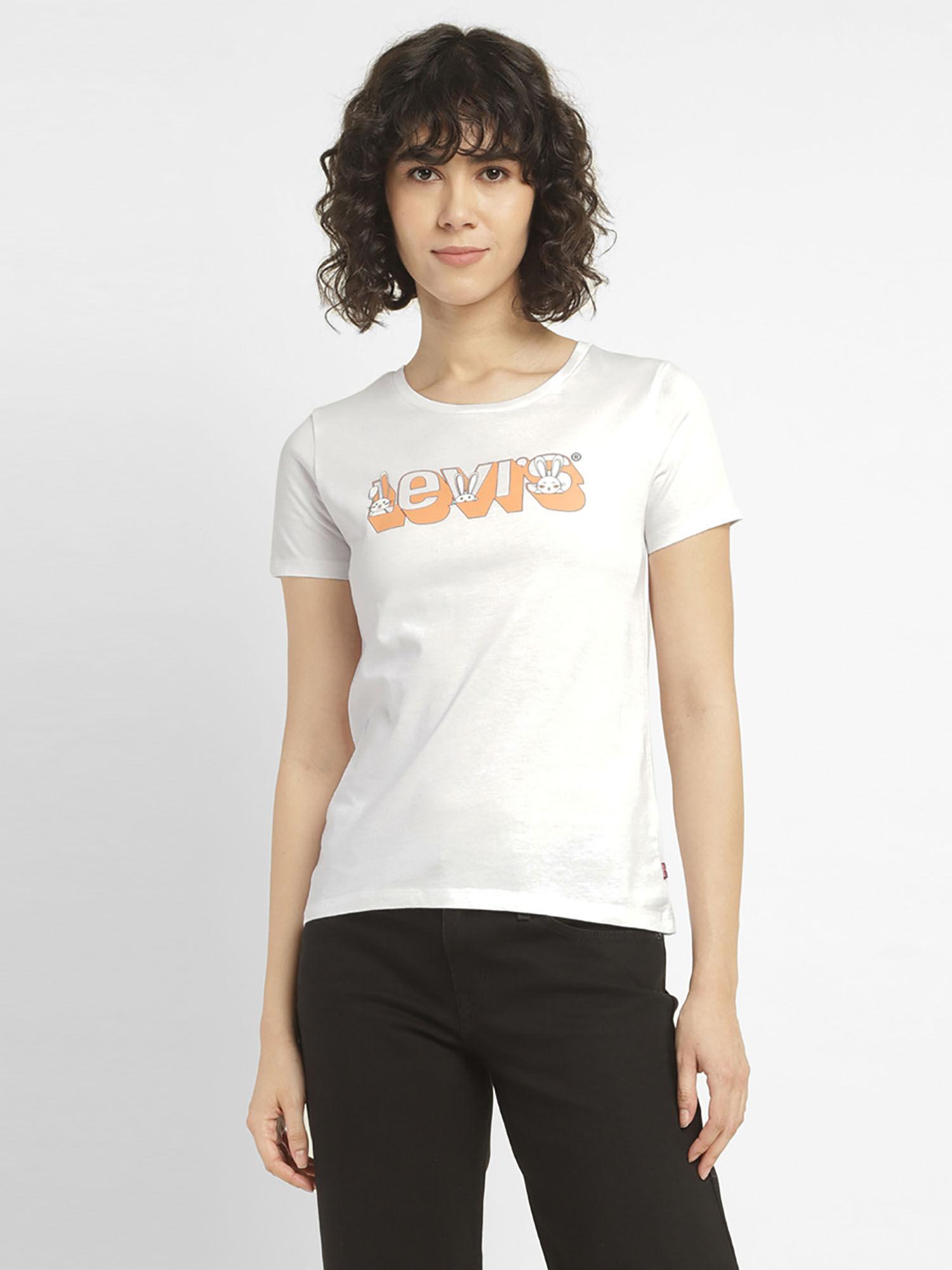 women solid print round neck t-shirt