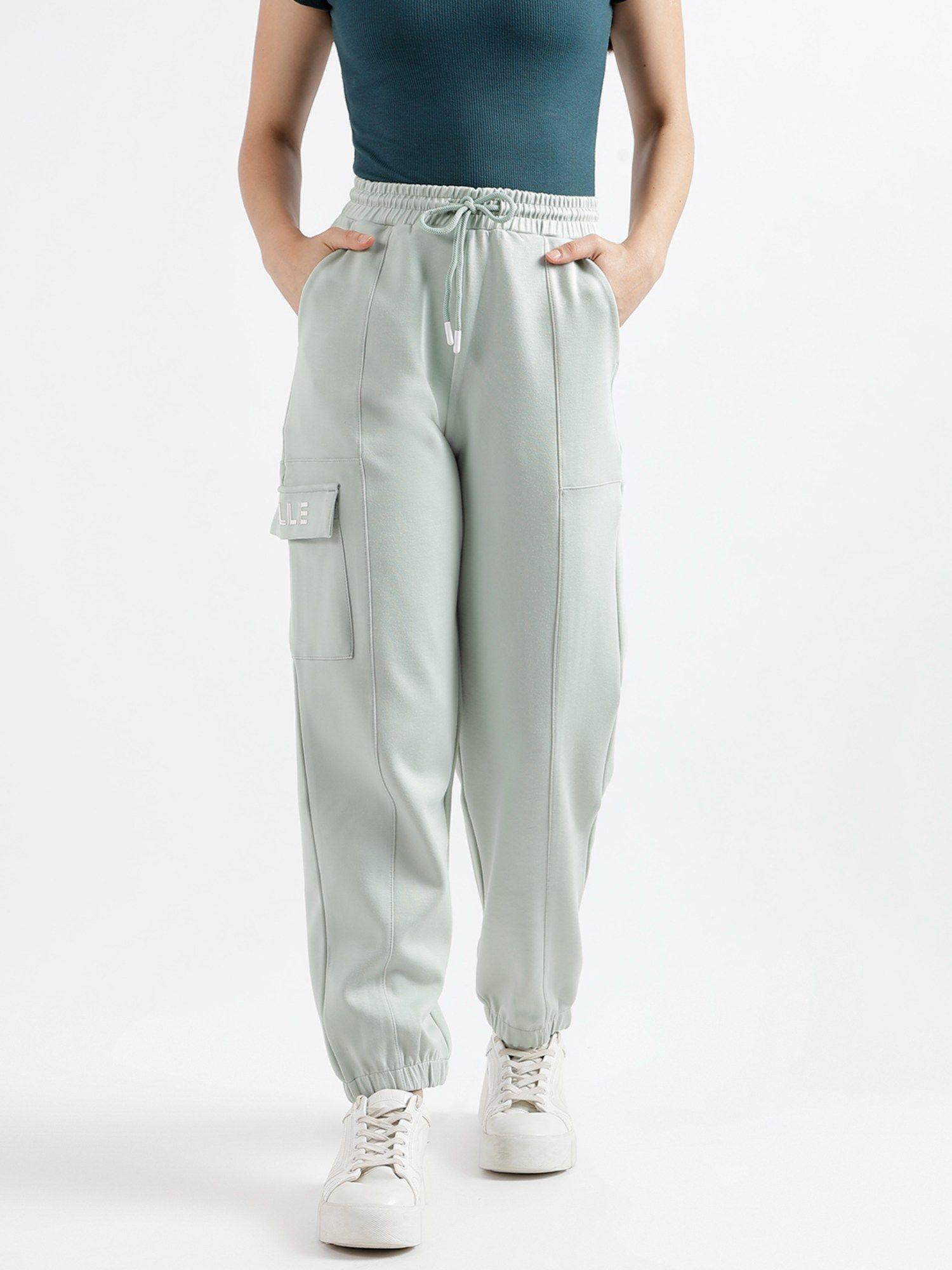 women solid relaxed fit joggers