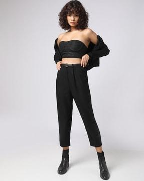 women solid relaxed pant