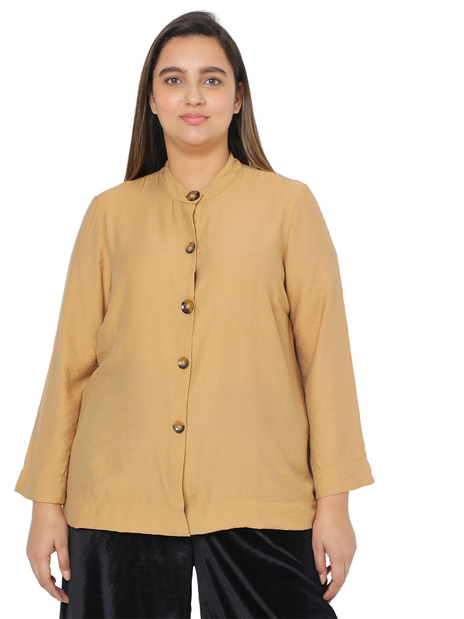 women solid shirt