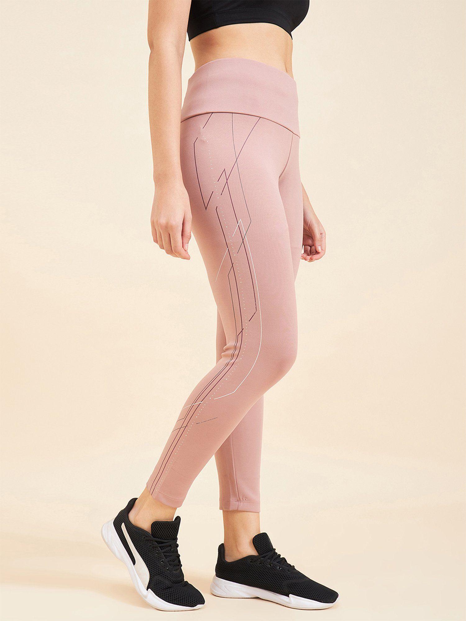 women solid tights - mauve