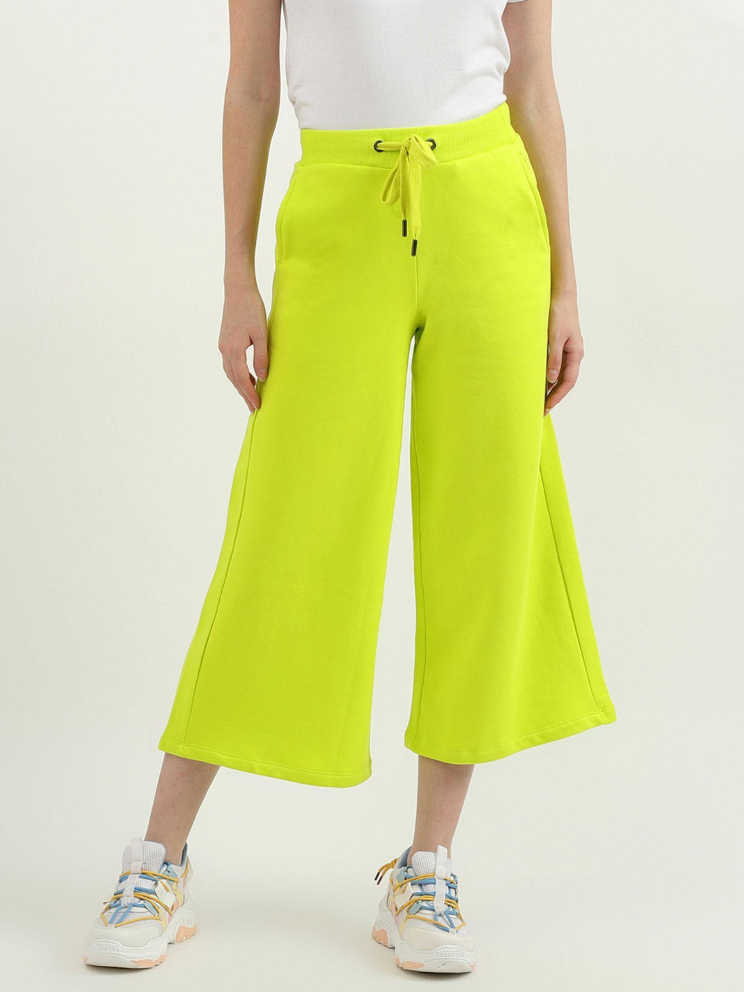 women solid wide leg culottes