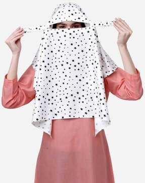 women star print multipurpose scarf