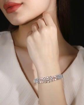 women stone-studded bracelet