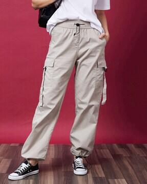 women straight fit cargo pants