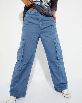 women straight fit cargo pants