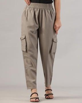 women straight fit cargo pants