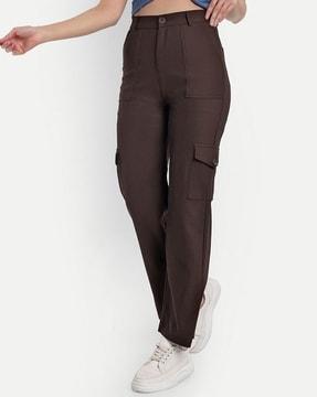 women straight fit cargo pants