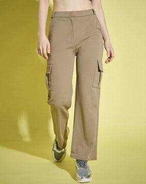 women straight fit cargo pants