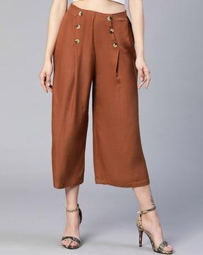 women straight fit culottes