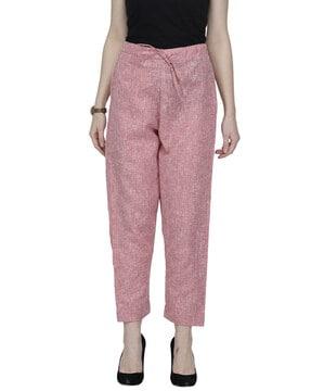 women straight fit flat-front culottes