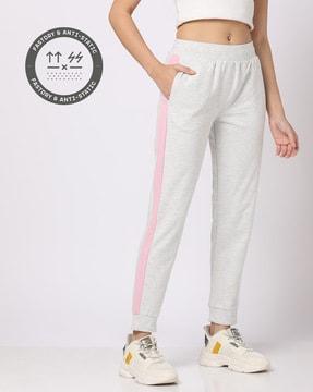 women straight fit joggers with insert pockets
