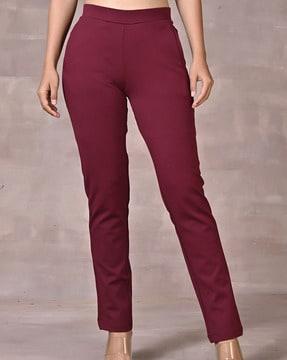 women straight fit pants