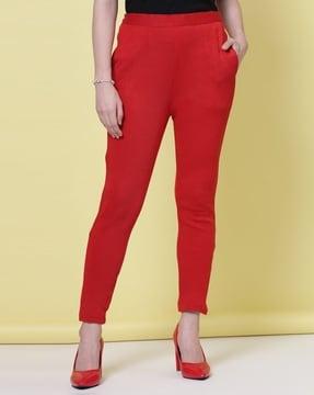 women straight fit pants