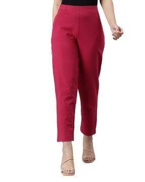 women straight fit pants