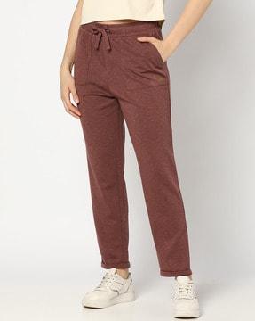 women straight fit track pants
