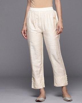 women straight fit trousers