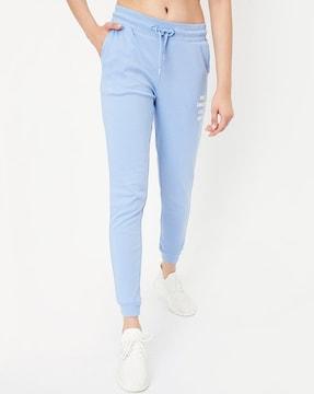 women straight joggers with elasticated waist