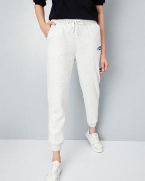 women straight joggers with elasticated waist