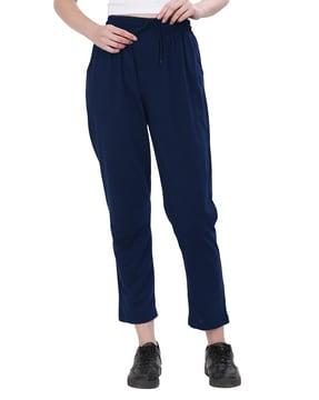 women straight joggers with elasticated waist