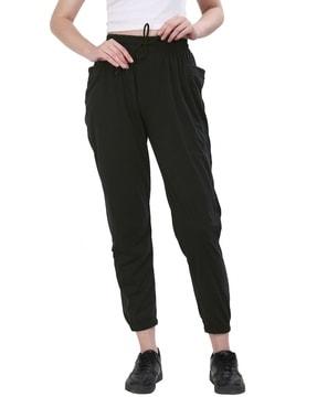 women straight joggers with elasticated waist