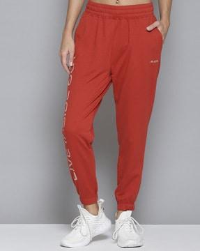 women straight joggers with elasticated waistband