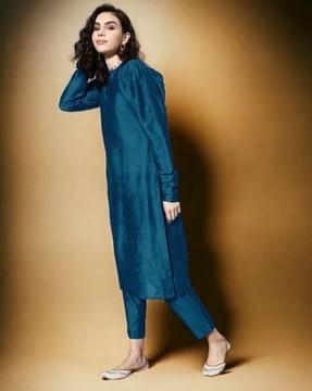 women straight kurta set