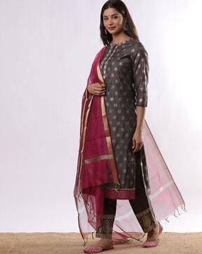 women straight kurta suit set