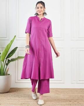 women straight kurta suit set