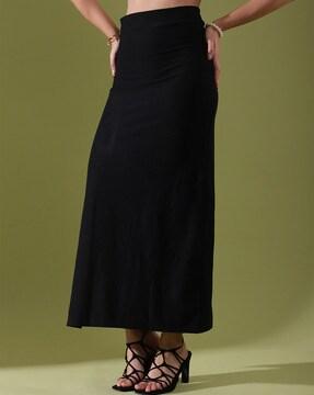 women straight skirt with side slit