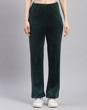 women straight track pants with elasticated waist