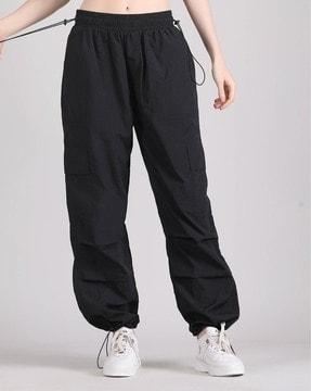 women straight track pants with elasticated waist